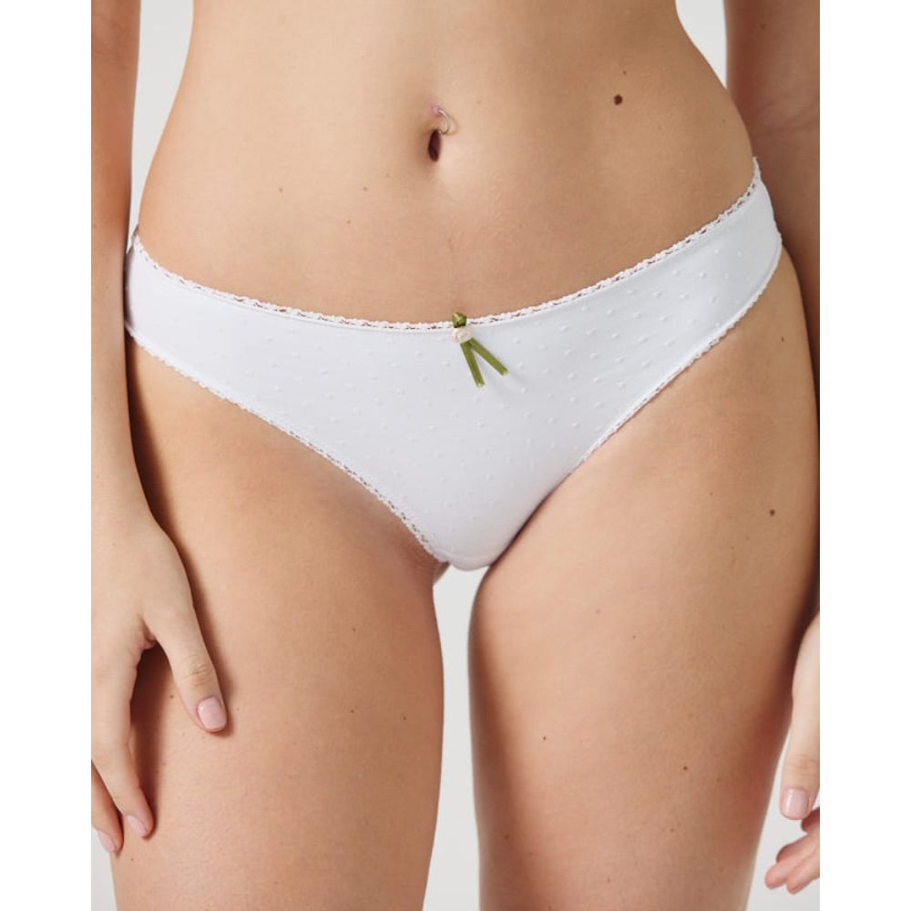 Bombacha Vedetina Sol Y Oro Plumetti Jacquard