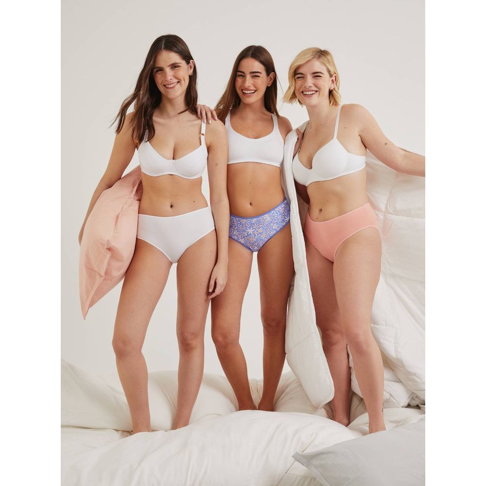 Pack x3 Bombachas Tiro Corto Sol Y Oro Algodón con Lycra